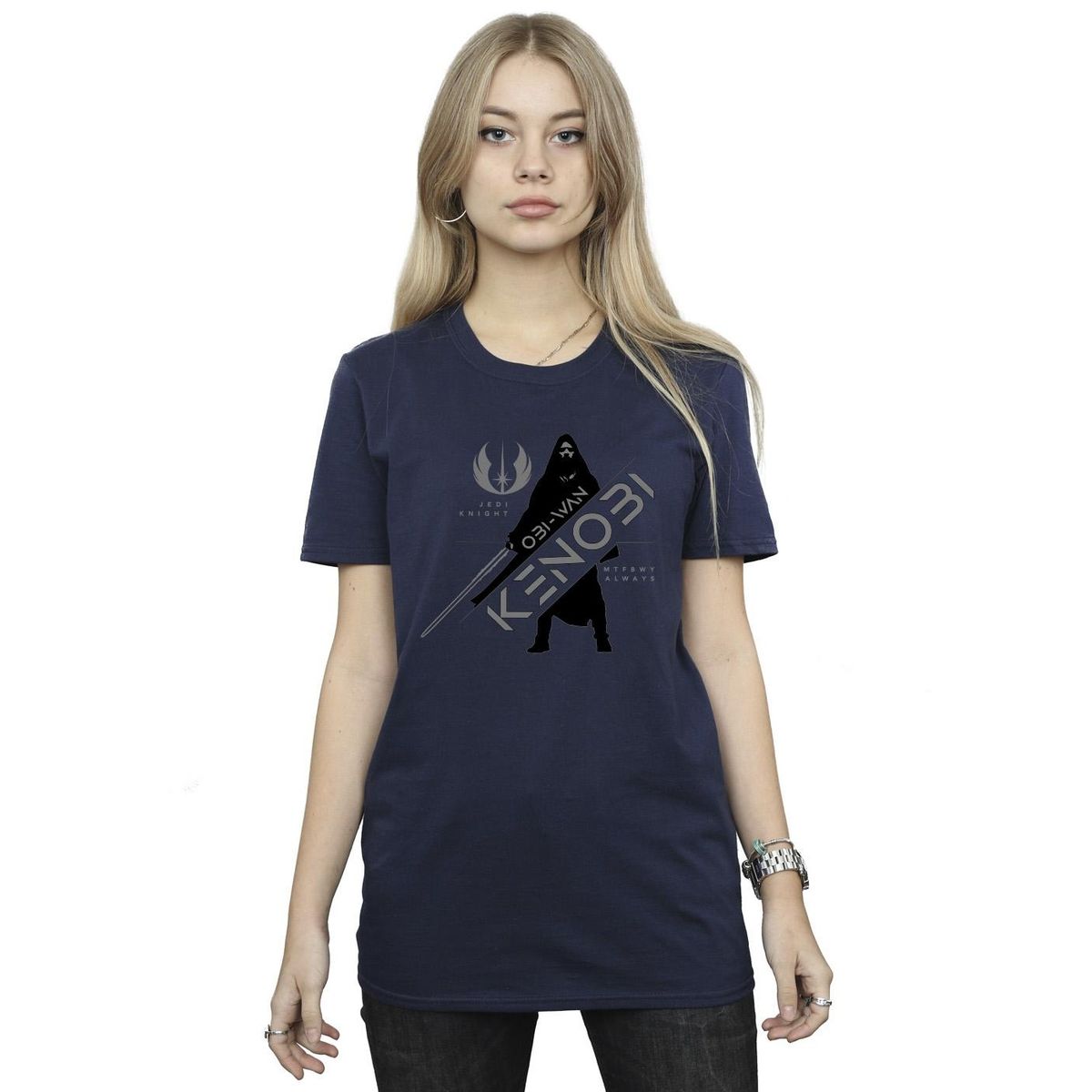 Obi-Wan Kenobi Grafik-Baumwoll-T-Shirt