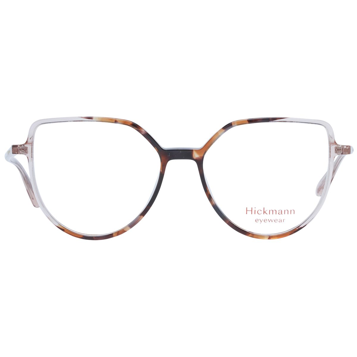Geometrische Brille mit Schildpattmuster