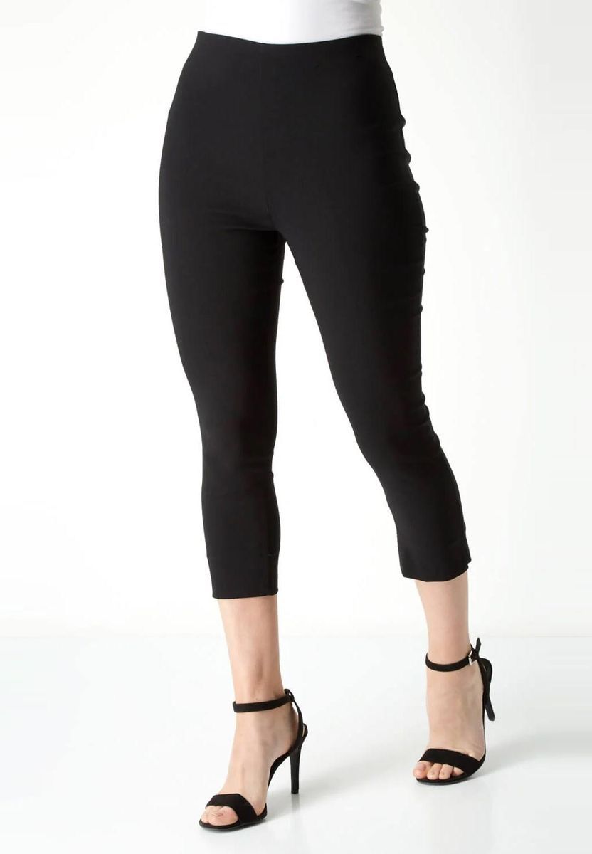 Hochtaillierte Caprihose aus Bengaline