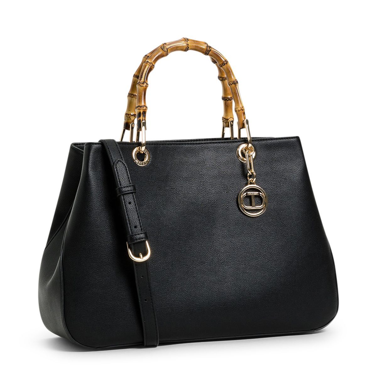 Elegante Handtasche mit Bambusgriffen