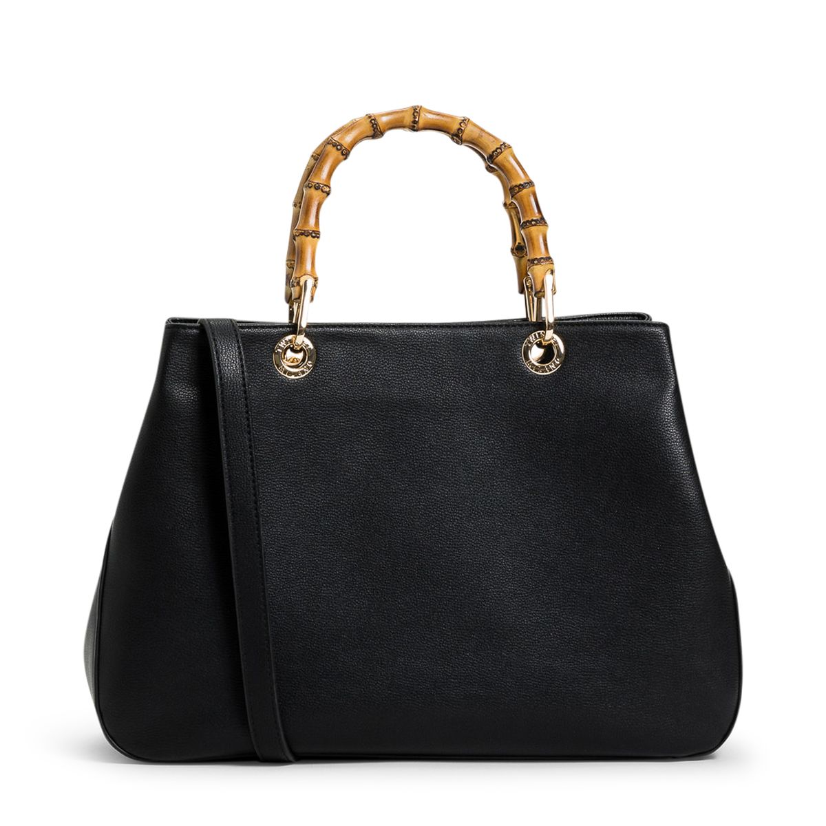 Elegante Handtasche mit Bambusgriffen