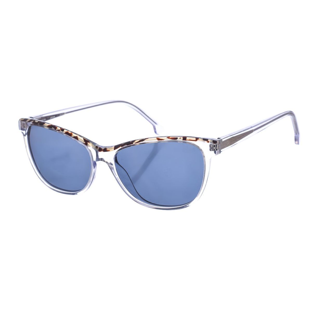 Cat-Eye-Sonnenbrille mit blauen Gläsern