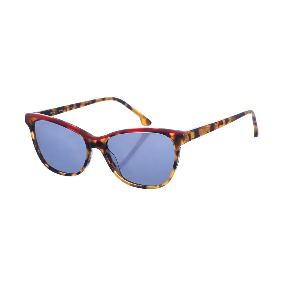 Cat-Eye-Sonnenbrille mit blauen Gläsern