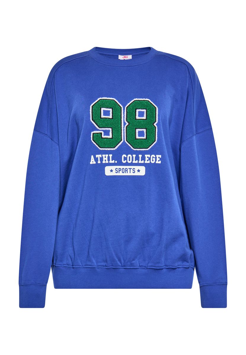 Oversized-Sweatshirt mit Varsity-Grafik