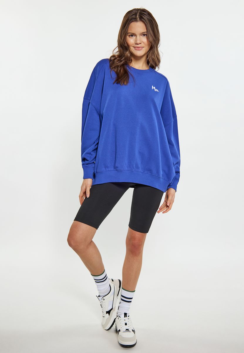 Oversized-Sweatshirt mit Varsity-Grafik