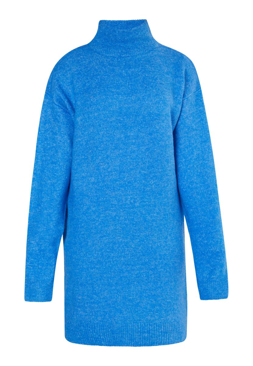 Oversized Strickkleid mit Stehkragen