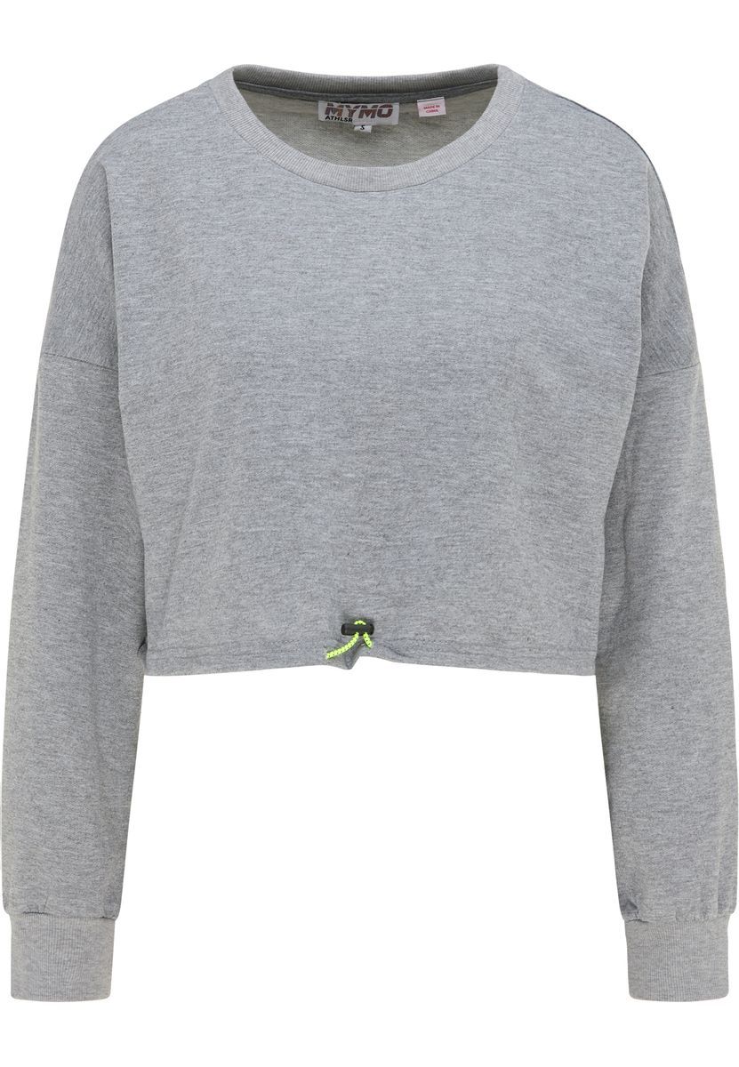 Oversize-Sweatshirt mit Tunnelzug im Cropped-Look