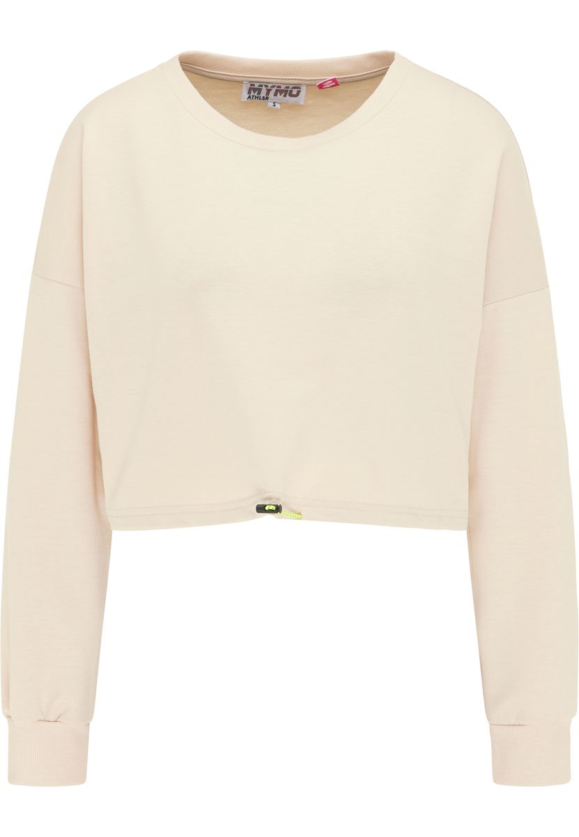 Oversize-Sweatshirt mit Tunnelzug im Cropped-Look