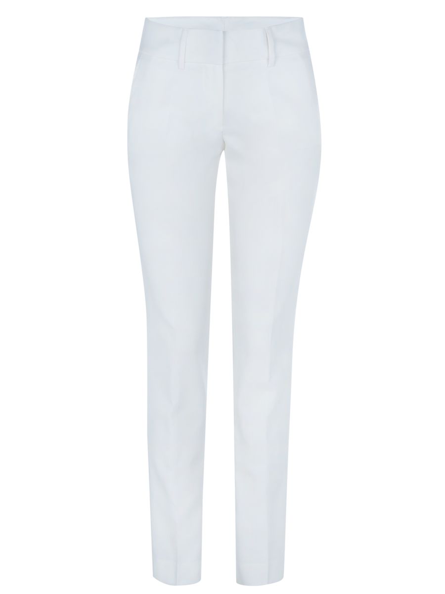 Schmal geschnittene Wollmischhose
