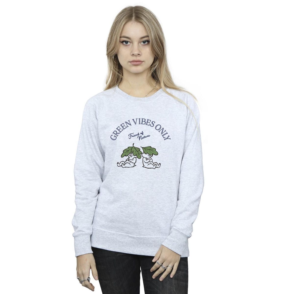 Crewneck-Sweatshirt mit Natur-Grafikprint