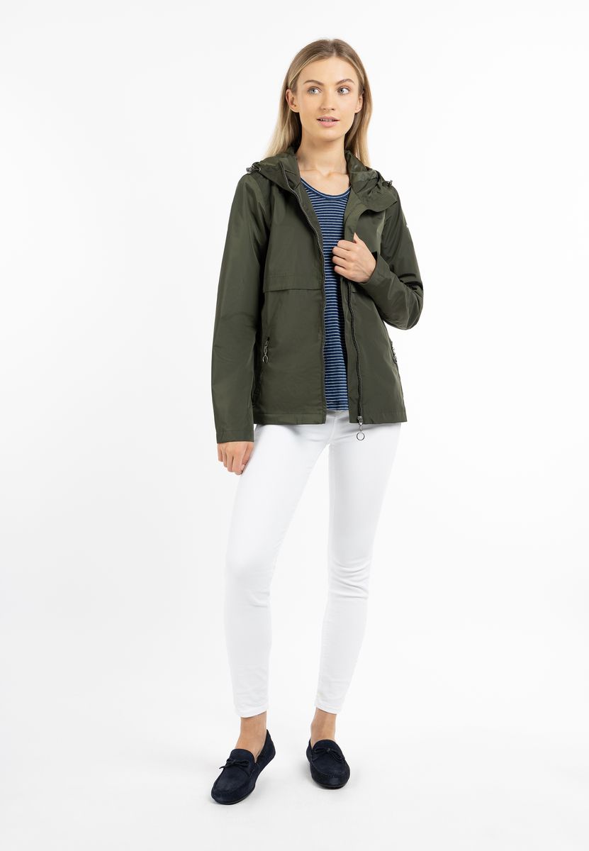 Wasserdichte Übergangsjacke mit Kapuze