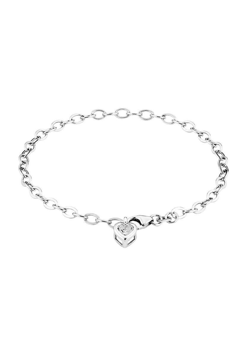 Filigranes Ankerketten-Armband mit Herz