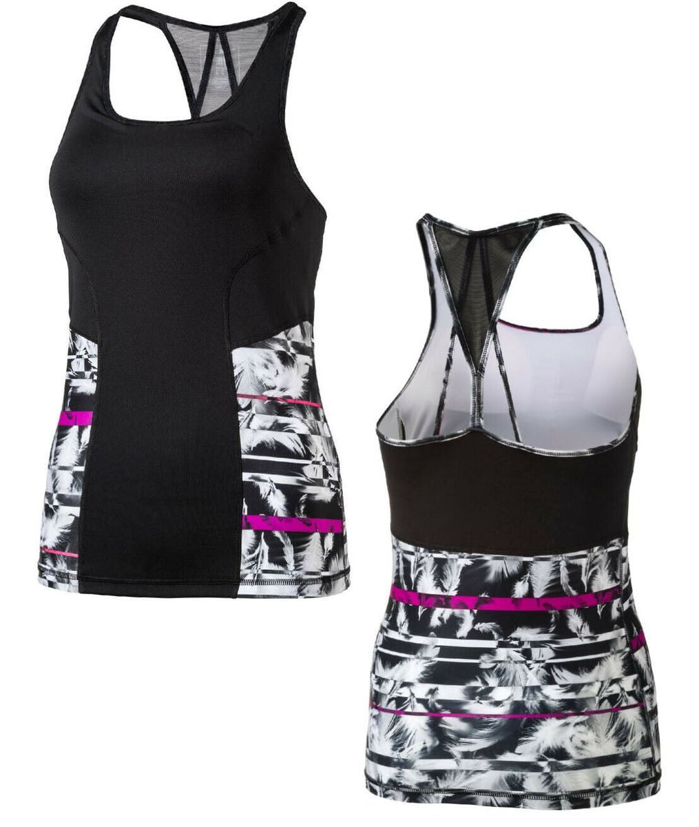 Racerback Performance-Tank mit Grafikprint
