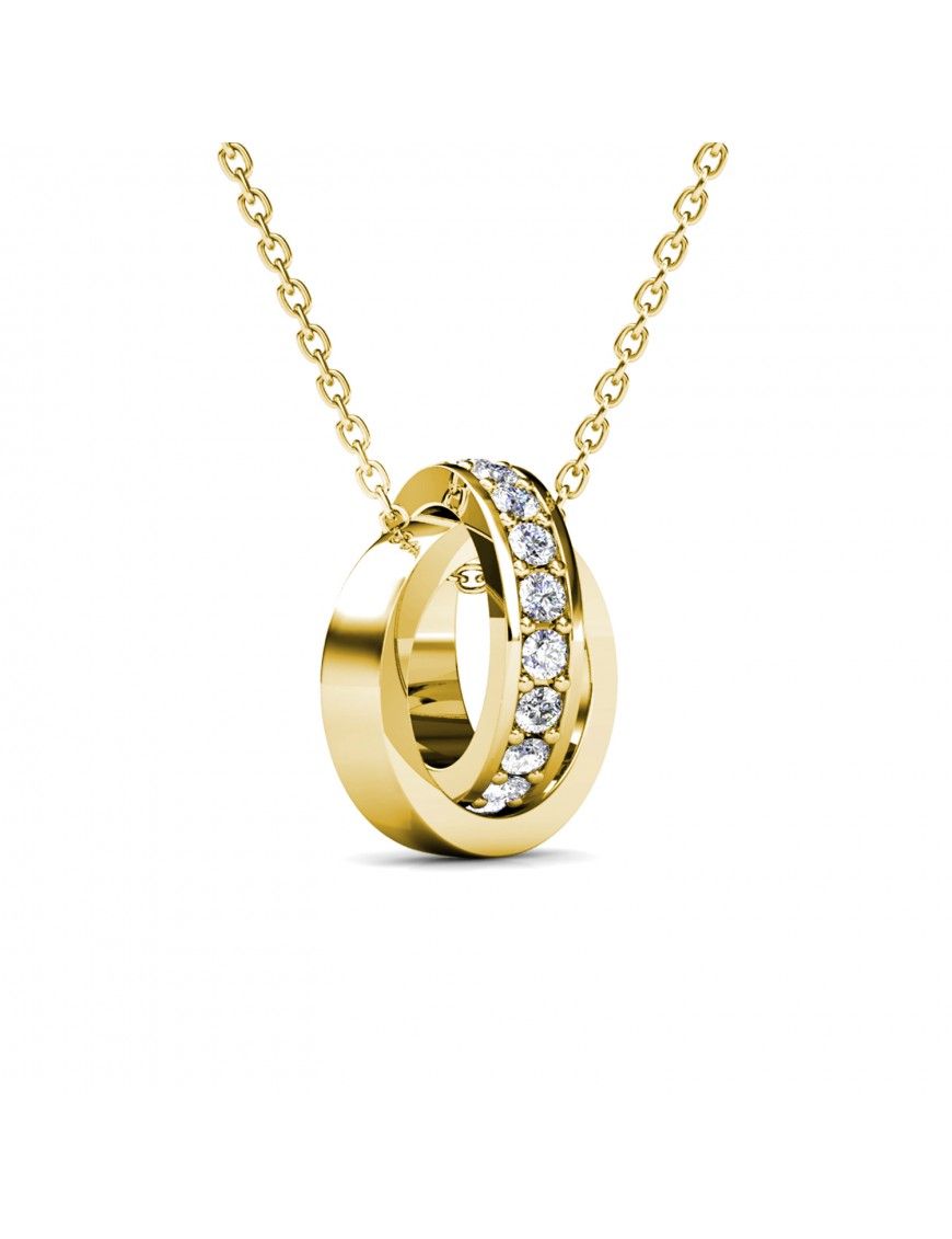Halskette mit ineinandergreifenden Ringen