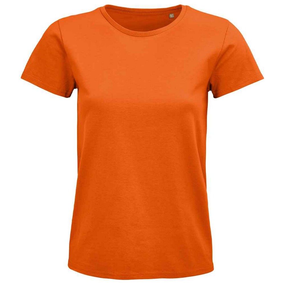 Körpernahes Rundhals-T-Shirt aus Bio-Baumwolle