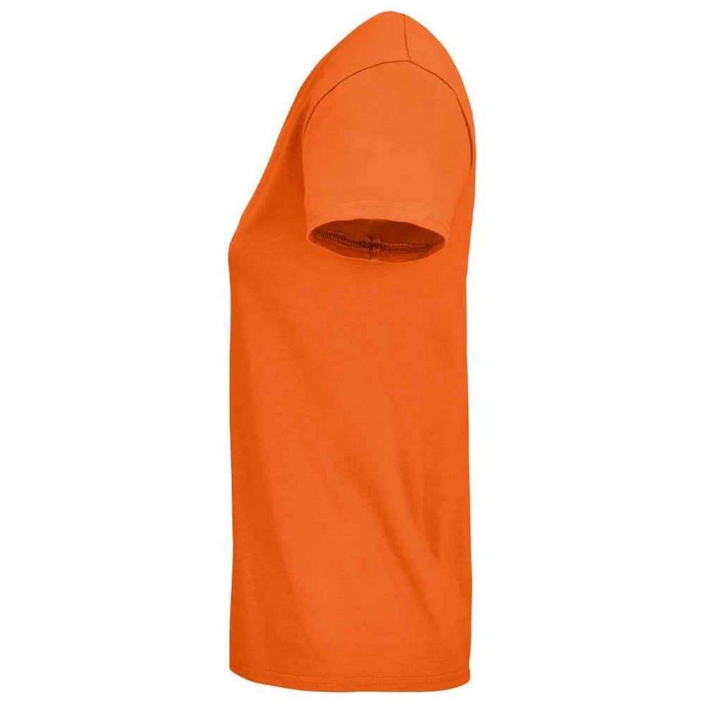 Körpernahes Rundhals-T-Shirt aus Bio-Baumwolle