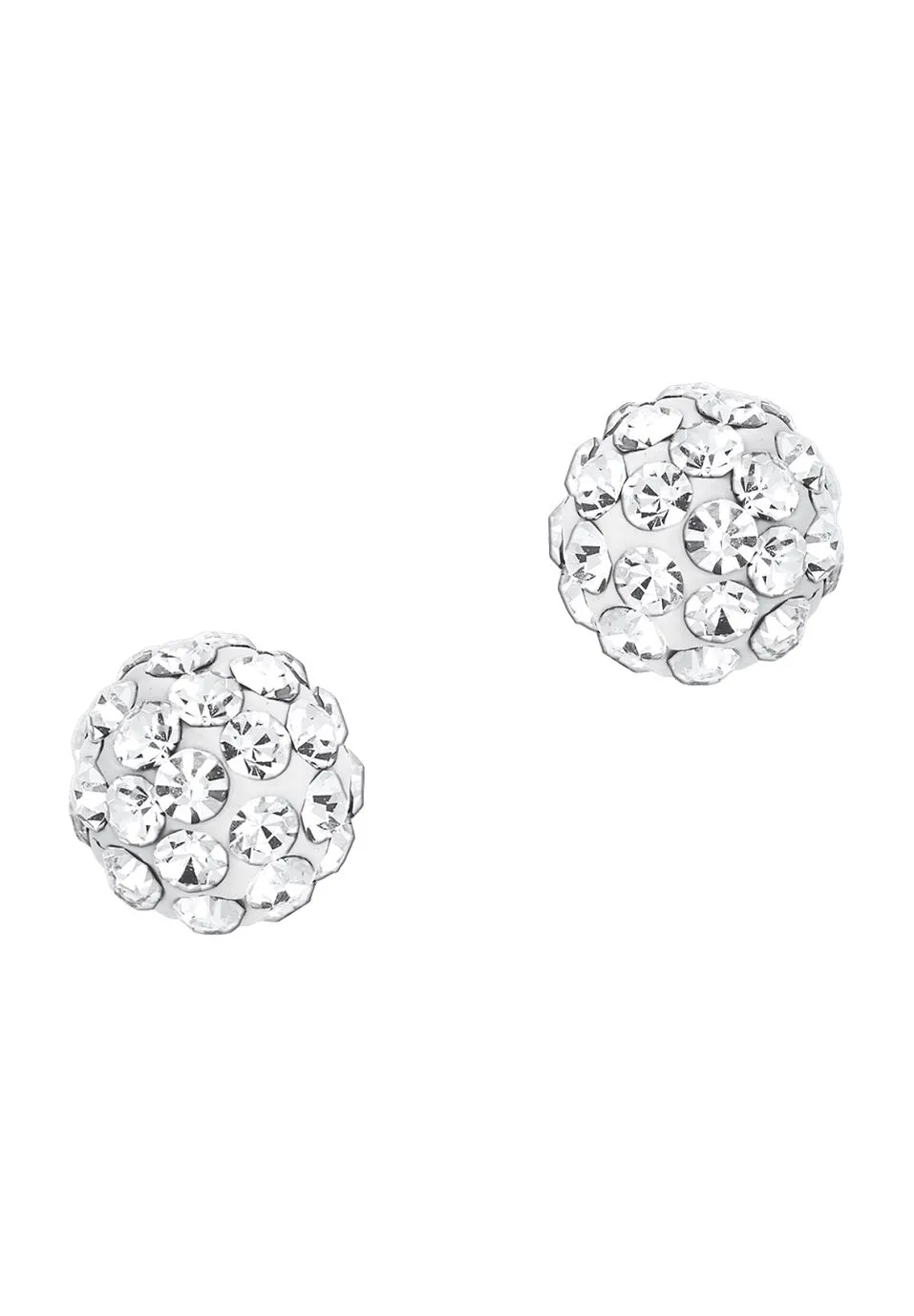 Elegante funkelnde Kugel-Ohrstecker