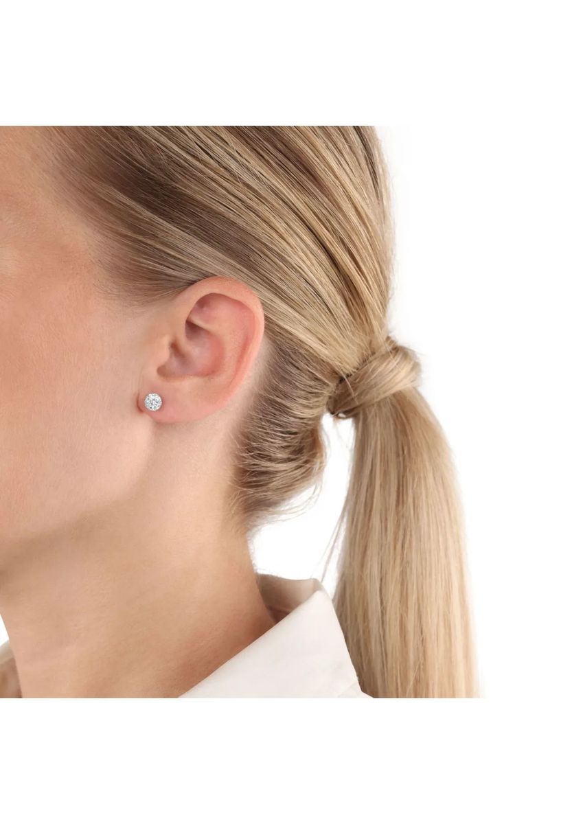 Elegante funkelnde Kugel-Ohrstecker