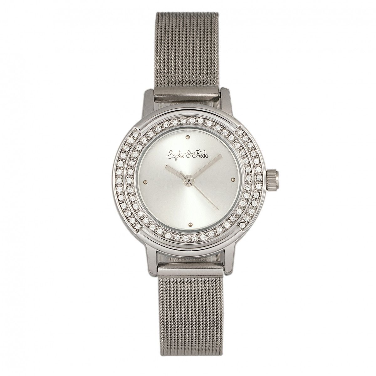 Elegante Swarovski-Uhr mit Mesh-Armband