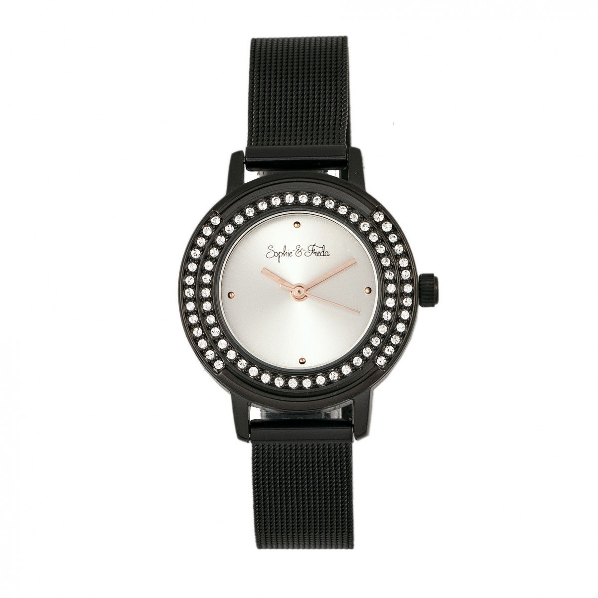 Elegante Swarovski-Uhr mit Mesh-Armband