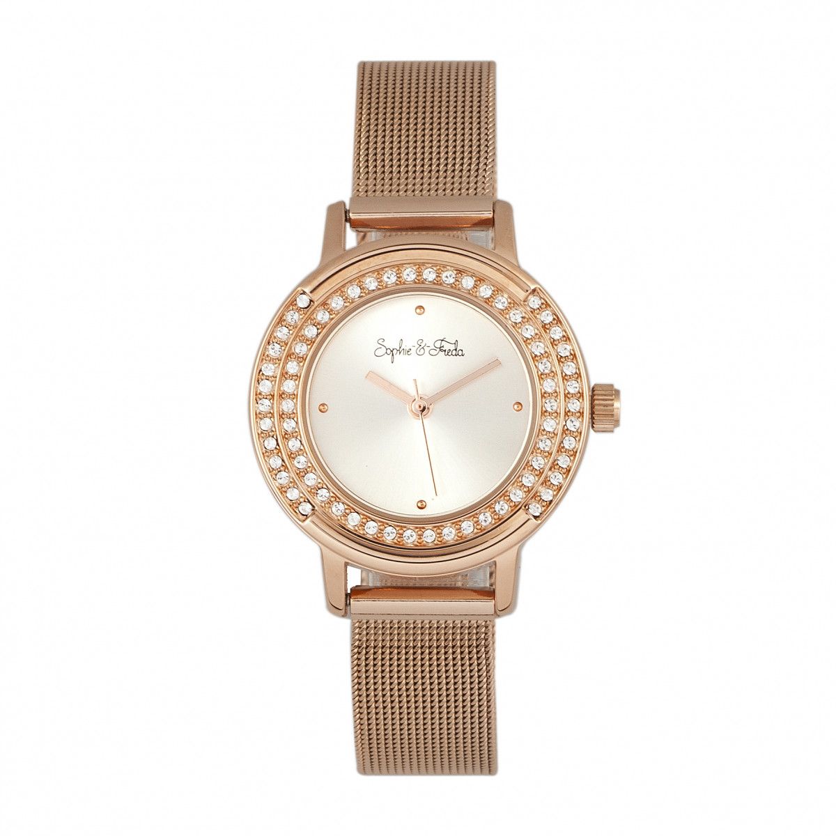 Elegante Swarovski-Uhr mit Mesh-Armband