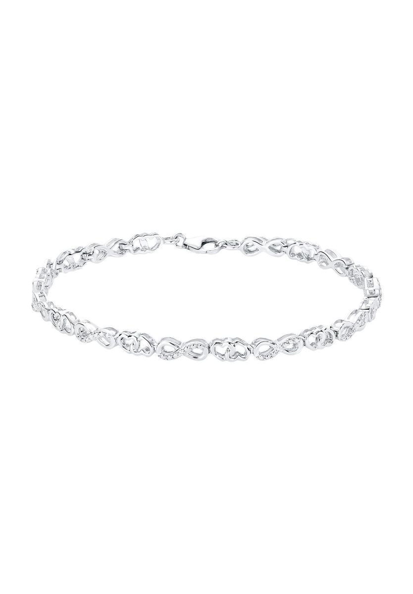 Romantisches Unendlichkeits-Herz-Armband