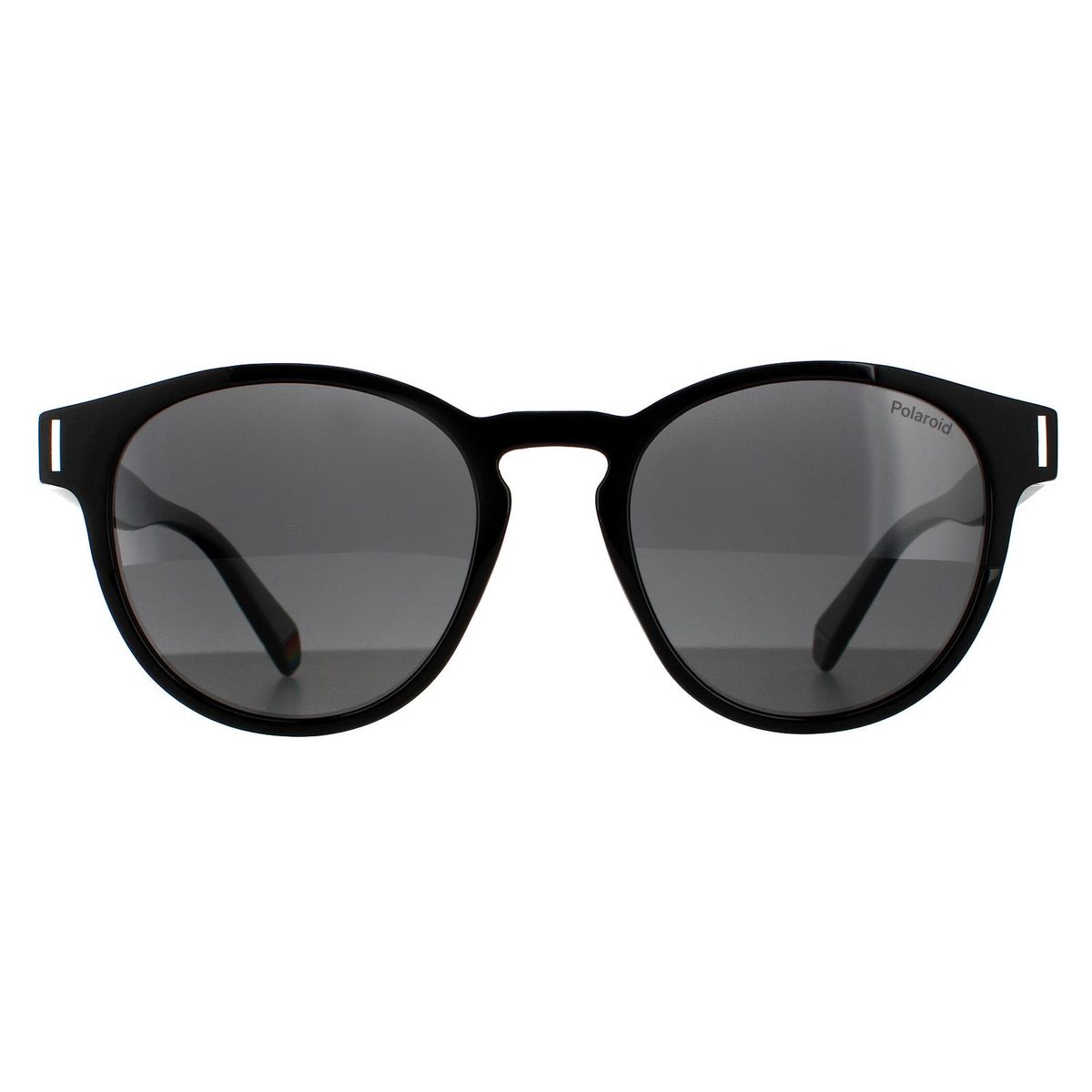 Runde polarisierte Sonnenbrille mit Schlüssellochsteg