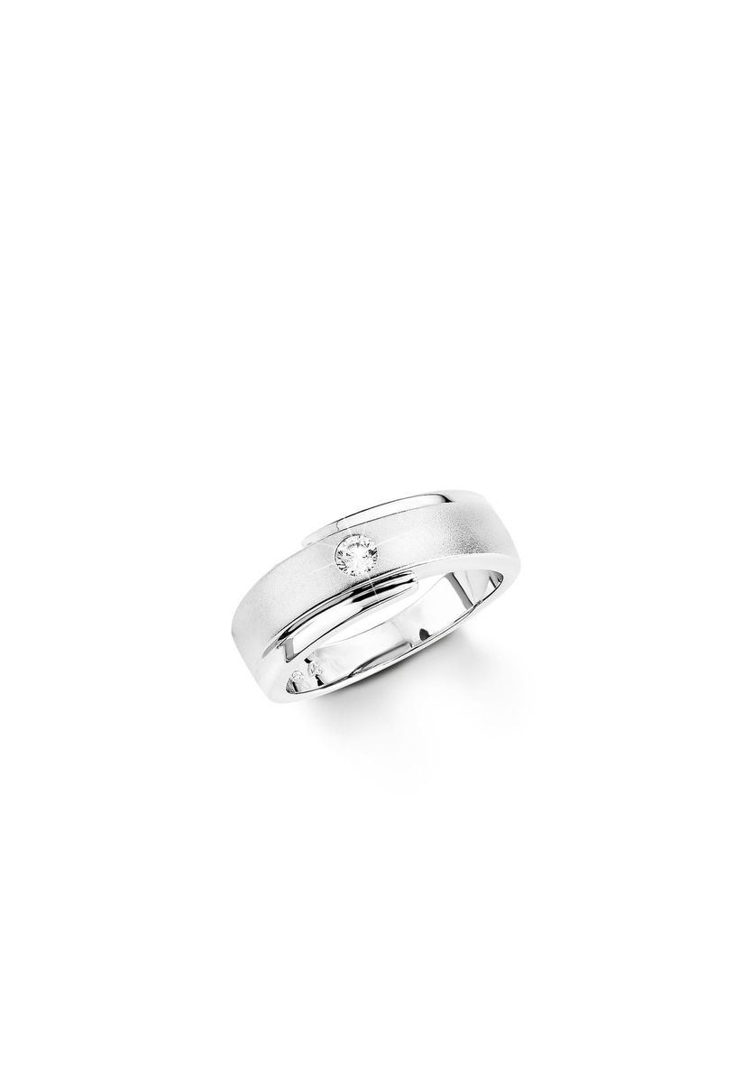 Eleganter Matter Zirkonia-Ring