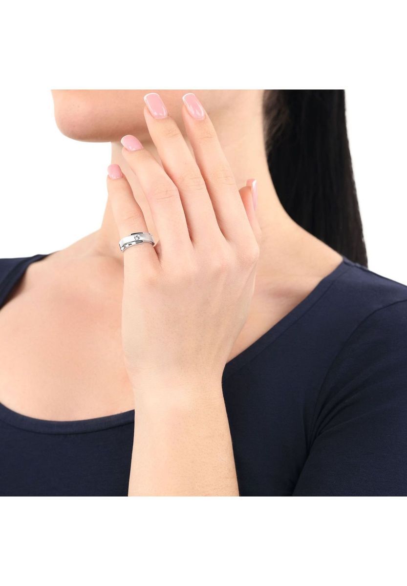 Eleganter Matter Zirkonia-Ring