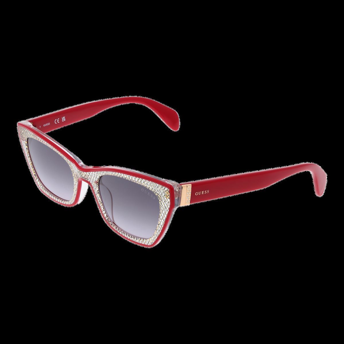 Elegante funkelnde Cat-Eye-Sonnenbrille