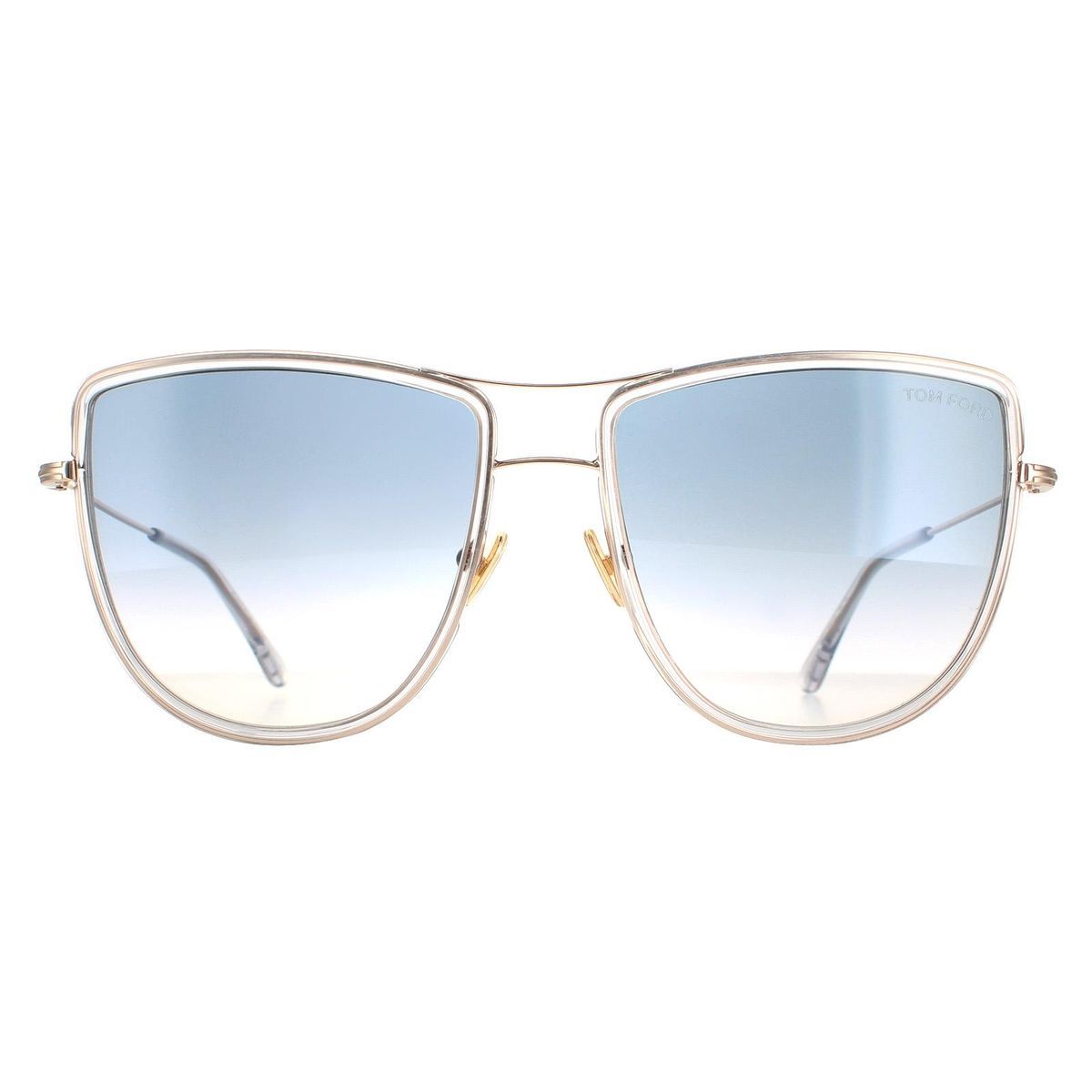 Tina Oversize-Aviator mit Doppelsteg-Farbverlauf