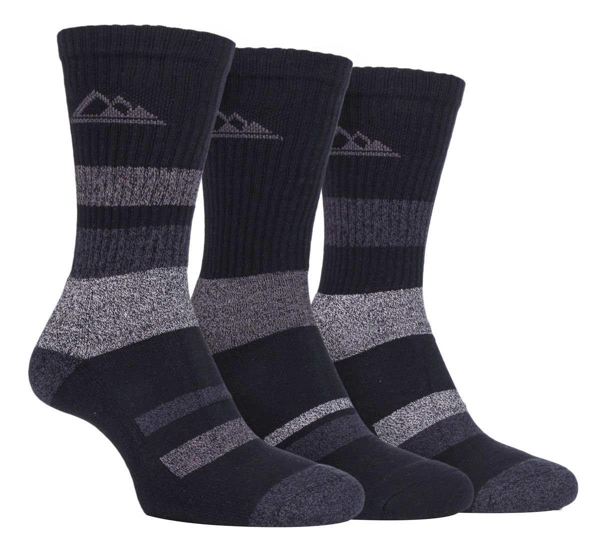 Gepolsterte Baumwoll-Wandersocken im Set