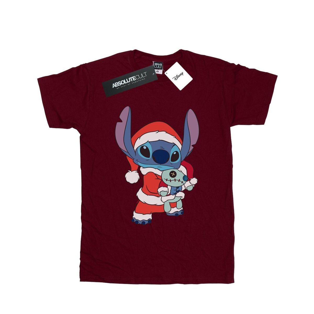 Festliches Stitch Weihnachtsmann Grafik-T-Shirt