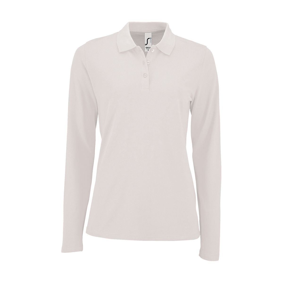 Klassisches Langarm-Piqué-Poloshirt