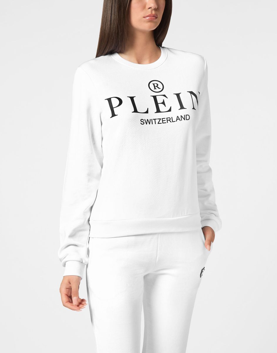 Klassisches Logo-Sweatshirt mit Rundhalsausschnitt