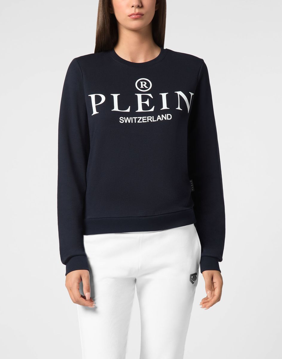 Klassisches Logo-Sweatshirt mit Rundhalsausschnitt