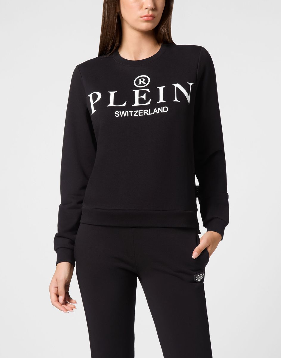Klassisches Logo-Sweatshirt mit Rundhalsausschnitt
