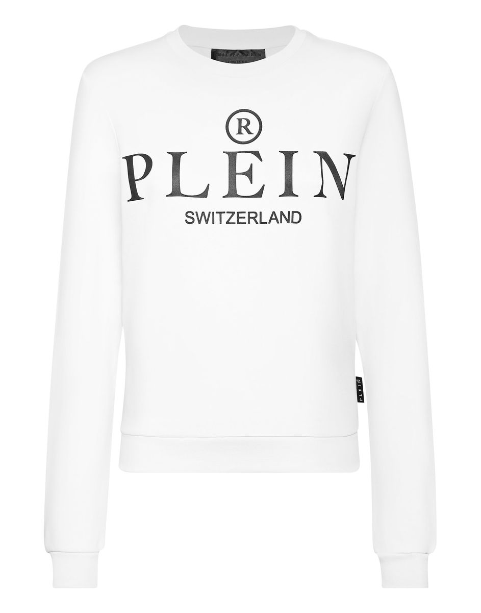 Klassisches Logo-Sweatshirt mit Rundhalsausschnitt