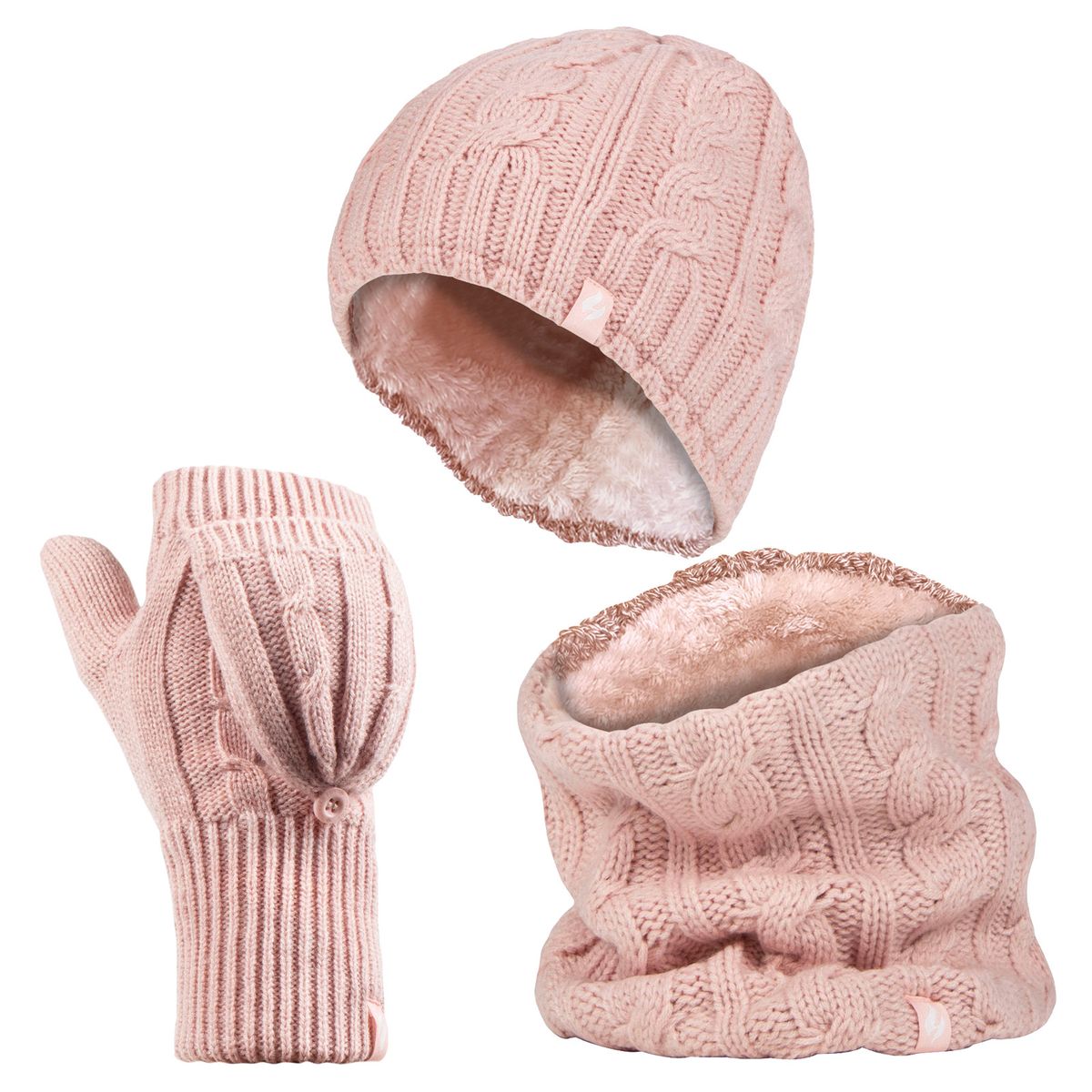 Zopfstrick-Thermo-Accessoire-Set