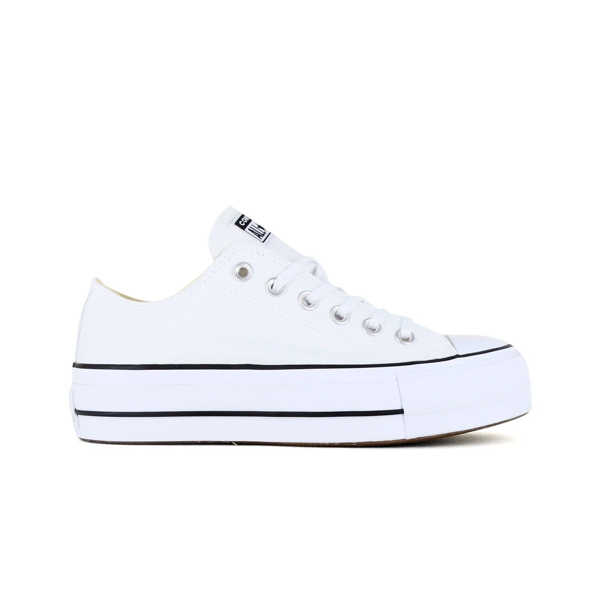 Plateau-Sneaker aus Canvas, Low-Top