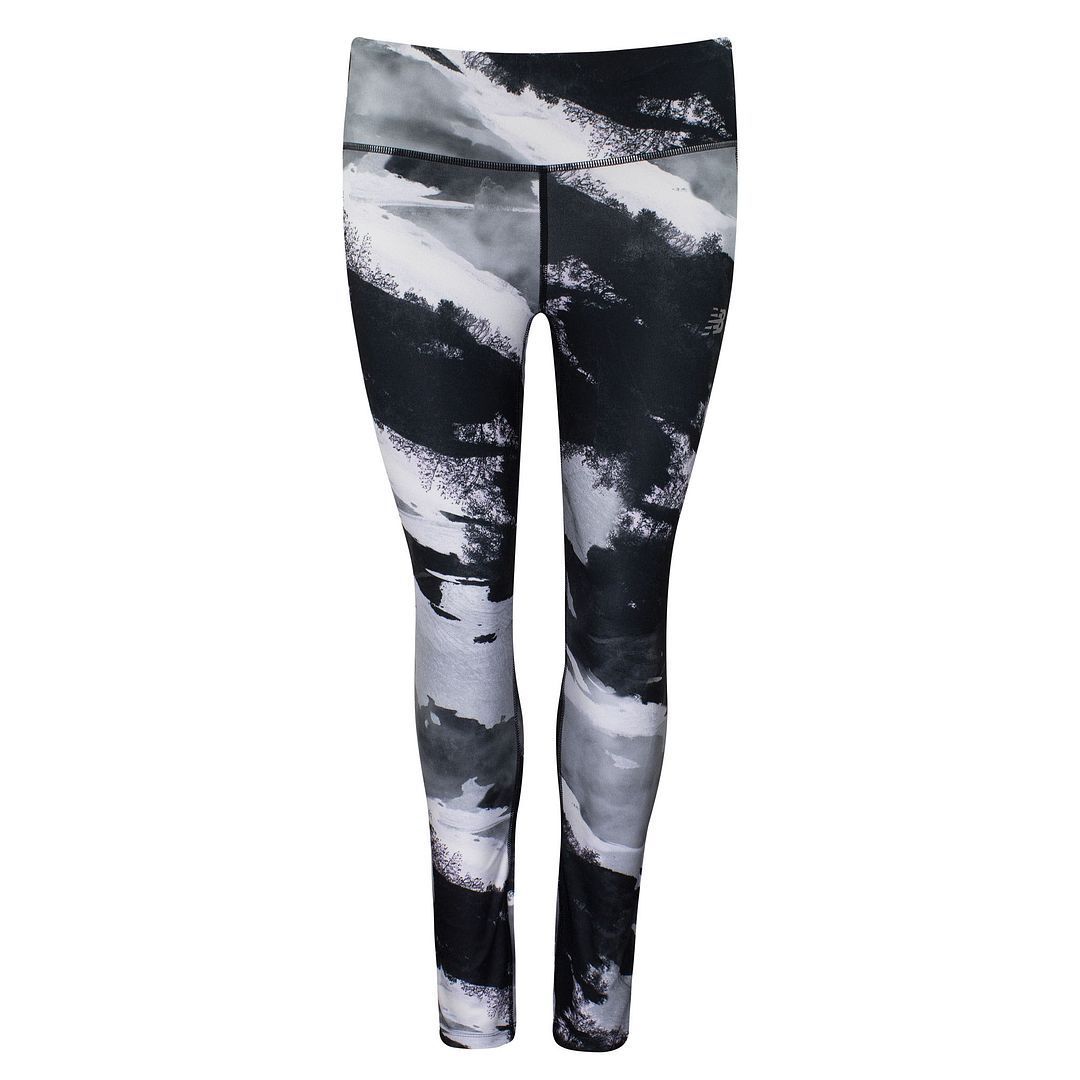 Laufleggings mit abstraktem Print
