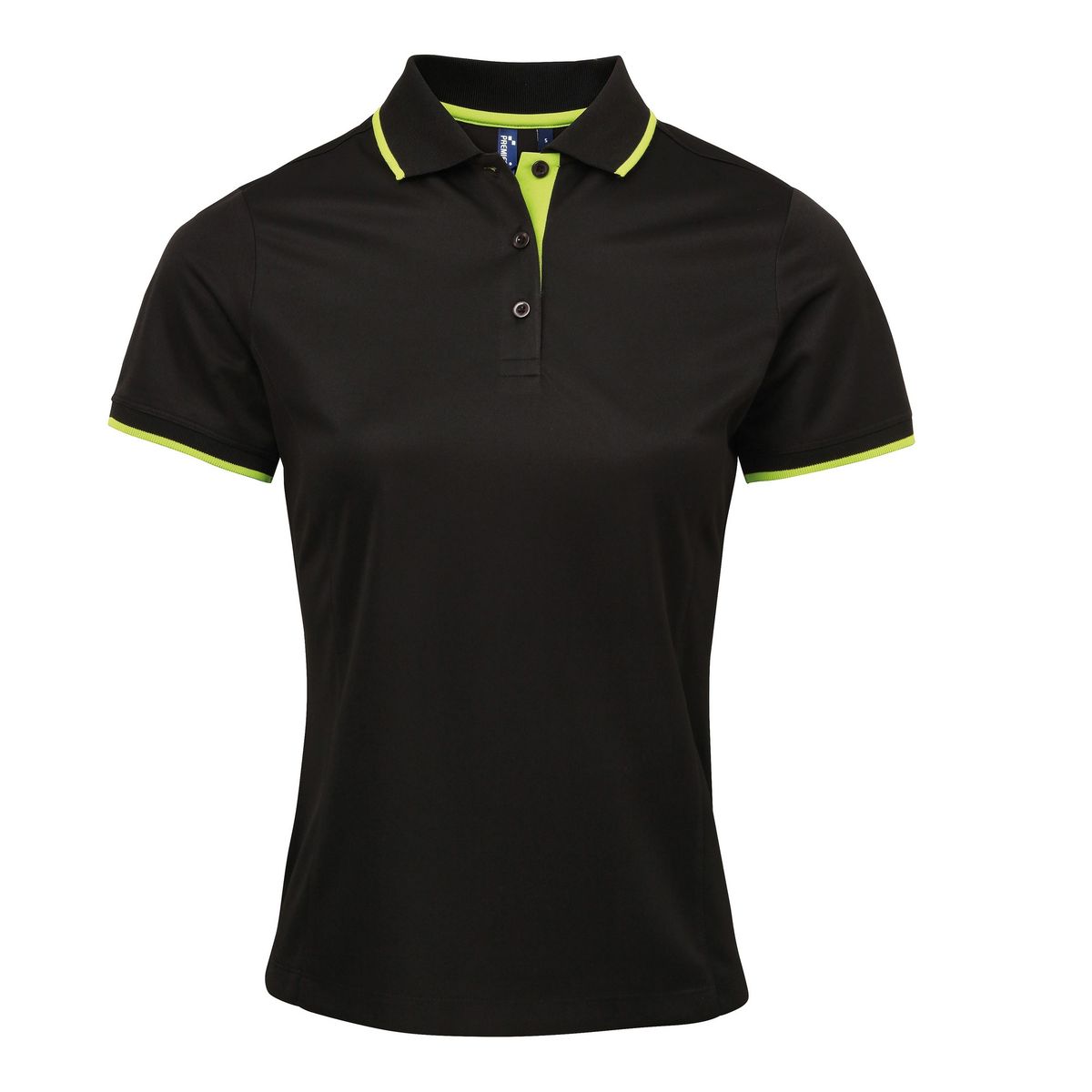 Funktions-Poloshirt mit Kontrastbesatz