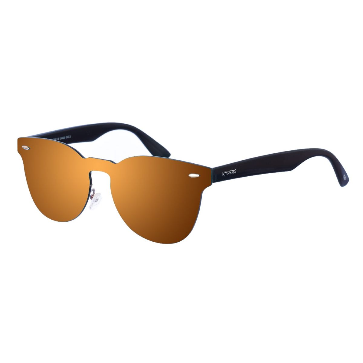 Minimalistische ovale Sonnenbrille im Randlos-Stil