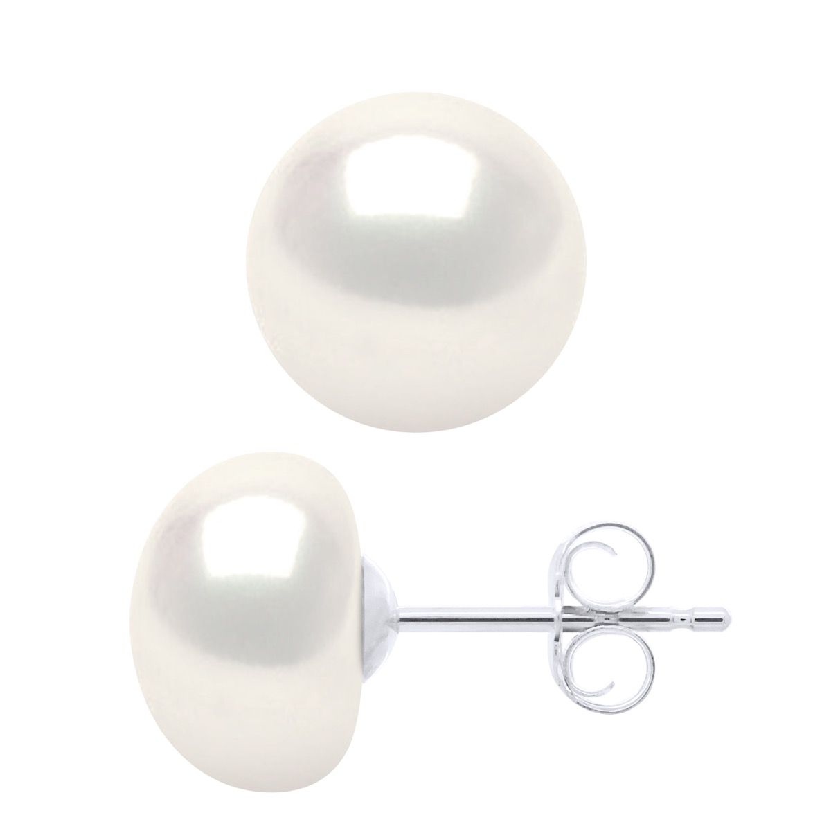 Zuchtperlen Ohrstecker in Knopfform
