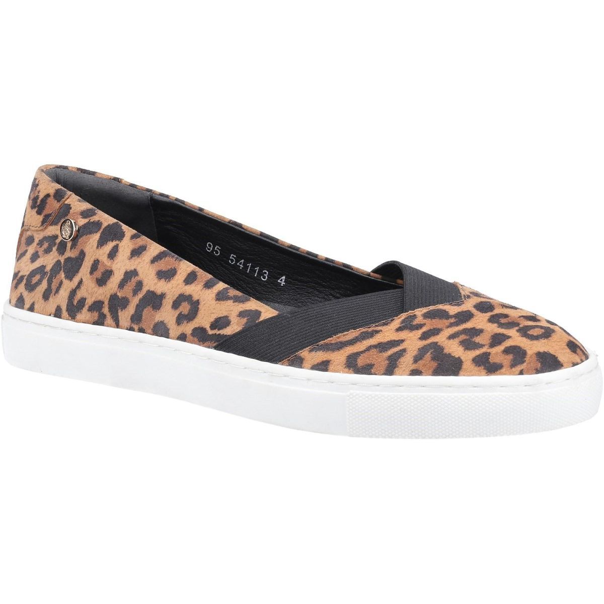 Slipper aus Wildleder mit Leopardenmuster
