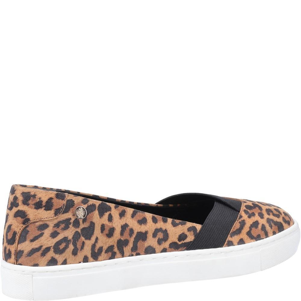 Slipper aus Wildleder mit Leopardenmuster