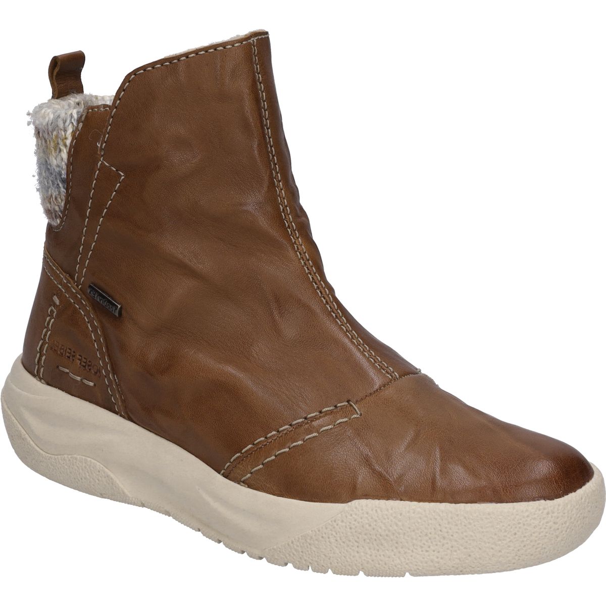 Wasserdichte gefütterte Leder-Stiefeletten