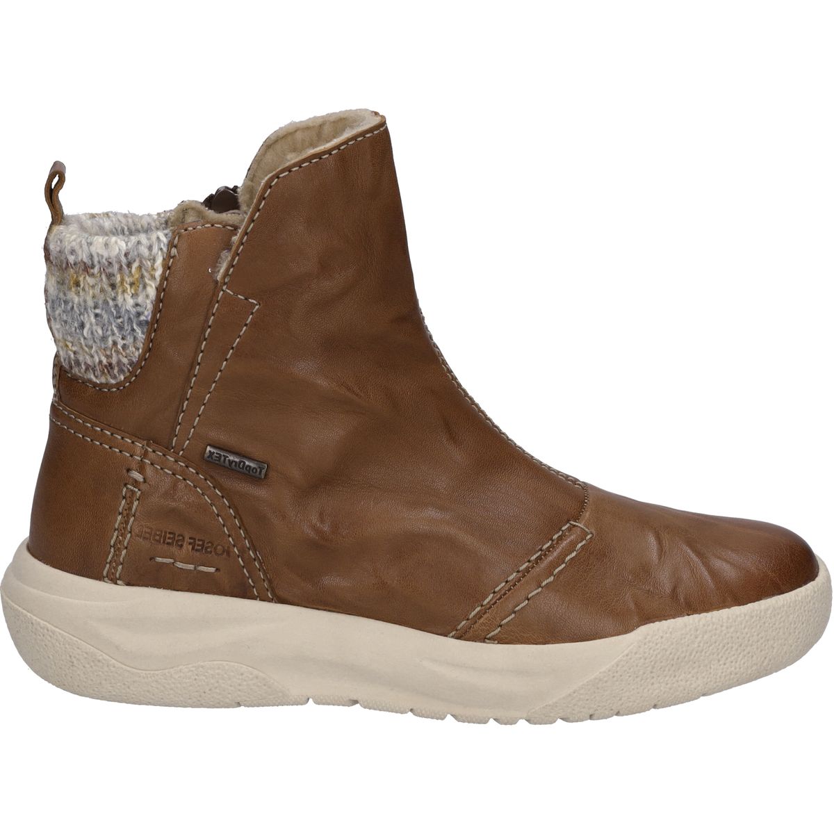 Wasserdichte gefütterte Leder-Stiefeletten