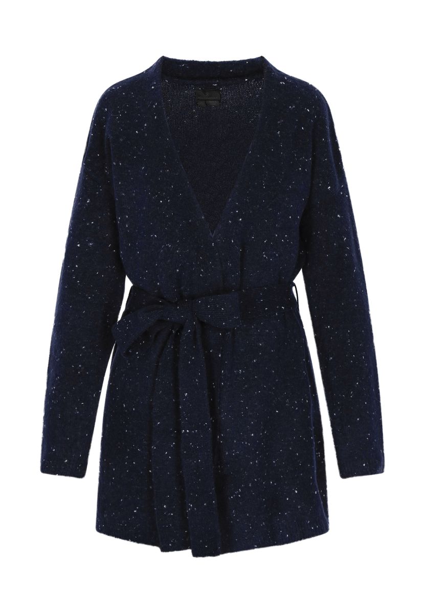 Strukturierte Zopfstrickjacke im Lady-Stil