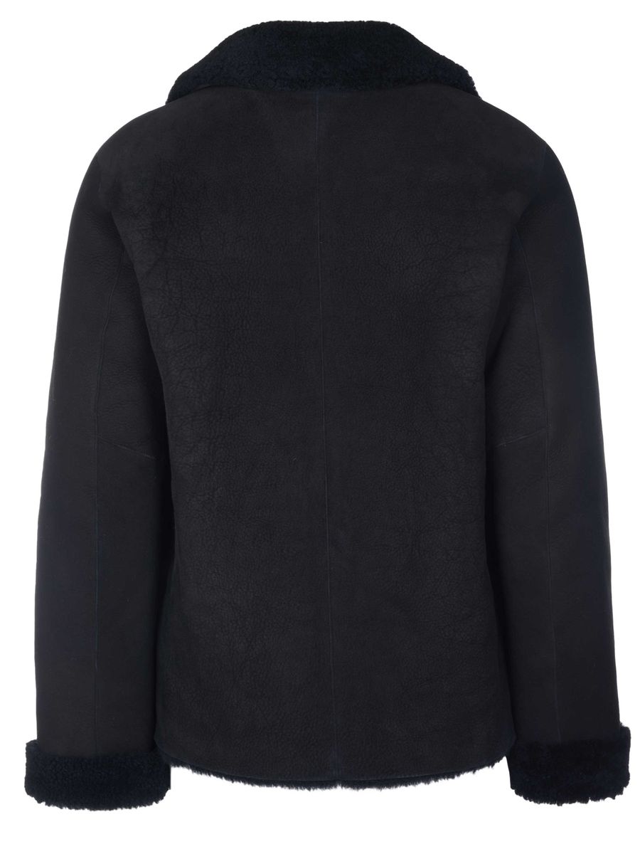 Lammfelljacke mit Reverskragen